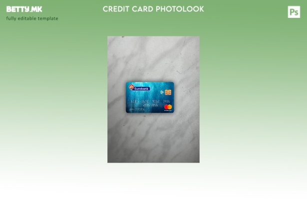 модерен стил Грција Eurobank ergasias mastercard photolook преден шаблон